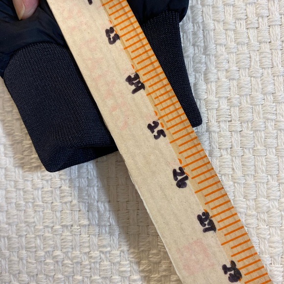 Bomber Cropped Jacket Women’s 8 H&M Navy/Maroon Gold Accents Zip Sleeve Pocket - Picture 9 of 13